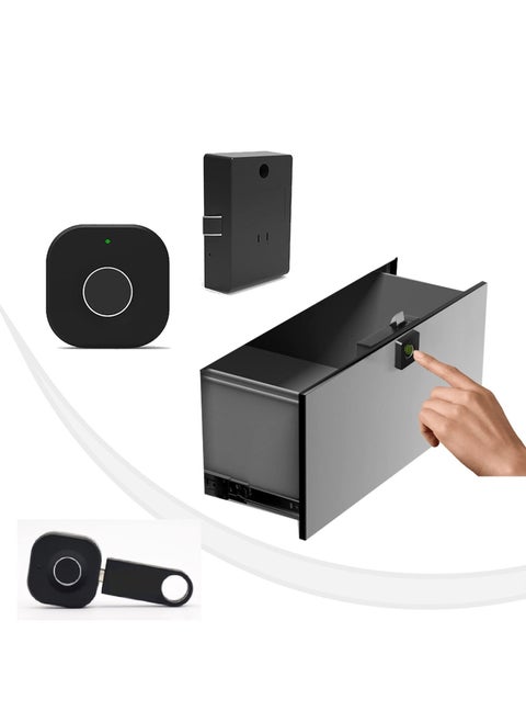 Jenix Smart Biometric Fingerprint Digital Lock for Cabinet or Drawer I Electric Fingerprint Keyless Hidden File Drawer Wardrobe Wooden Furniture Cabinet Privacy Lock with 1 Year Warranty