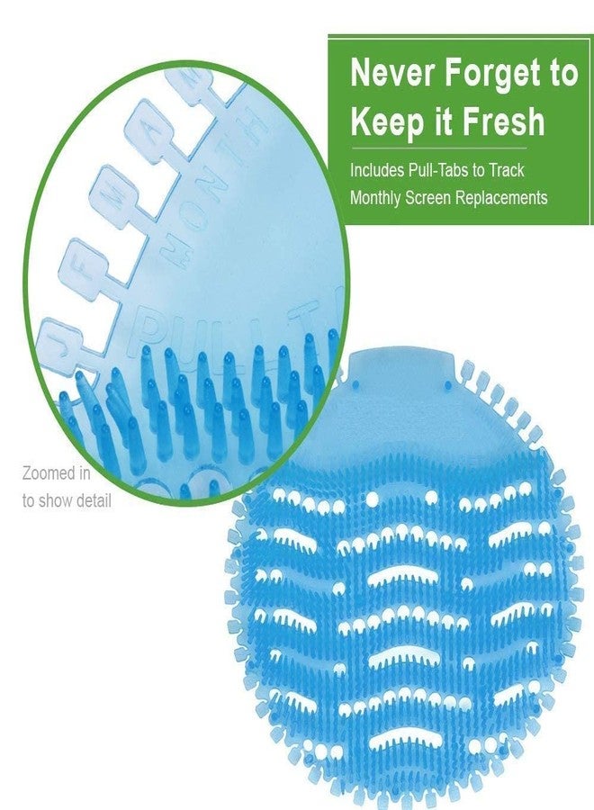 VRCT Urinal Screen Mat Blue Aquamarine- 10 Pcs Set (Exciting New Fragrances Which Last for 30 Days) - Image 3