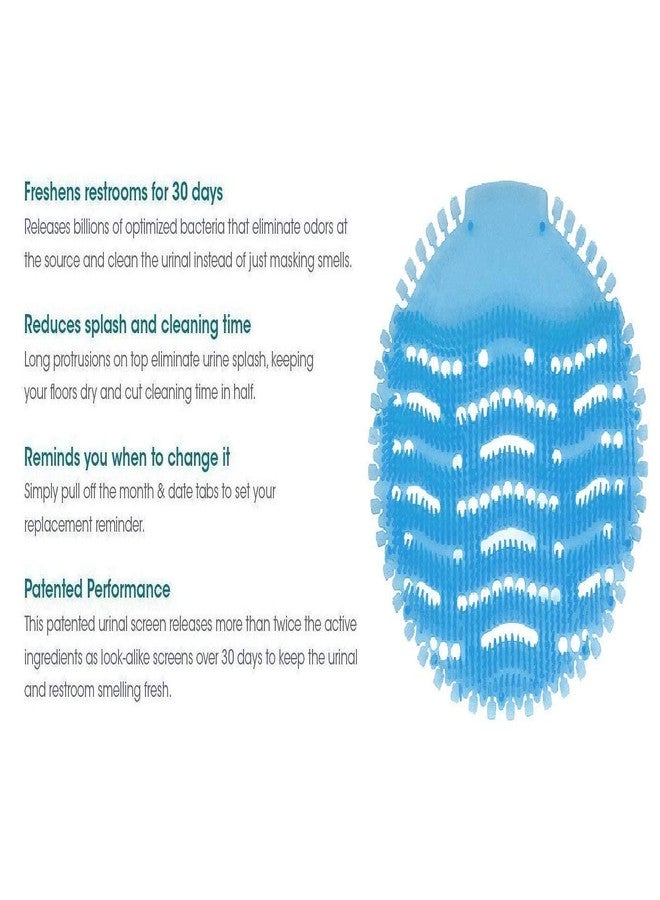 VRCT Urinal Screen Mat Blue Aquamarine- 10 Pcs Set (Exciting New Fragrances Which Last for 30 Days) - Image 4