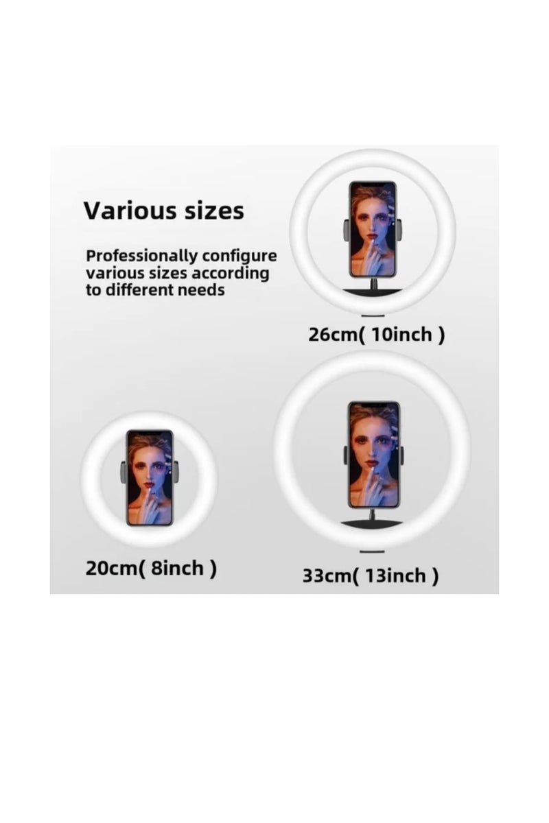 RGB LED Soft Ring Light  with Phone Holder – Multi-Color Dimmable Lighting for Makeup, Photography, and Video Recording - Image 5