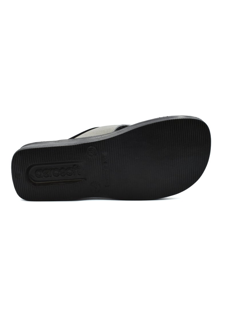 AEROSOFT LADIES SILVER SLIPPERS A08A5
