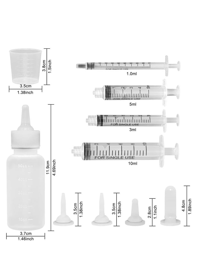 KASTWAVE Pet Feeding Bottle Set, Puppy Feeding Bottles, Puppy Nursing Pet Syringe Feeder, - Image 4