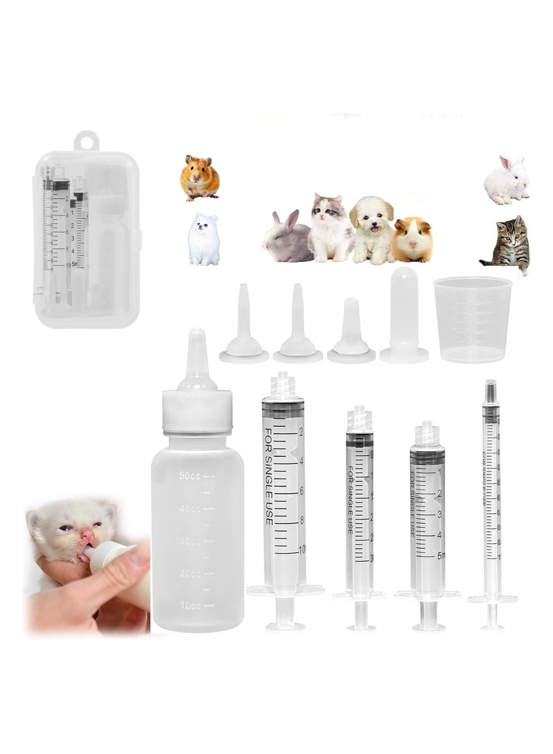 KASTWAVE Pet Feeding Bottle Set, Puppy Feeding Bottles, Puppy Nursing Pet Syringe Feeder, - Image 1