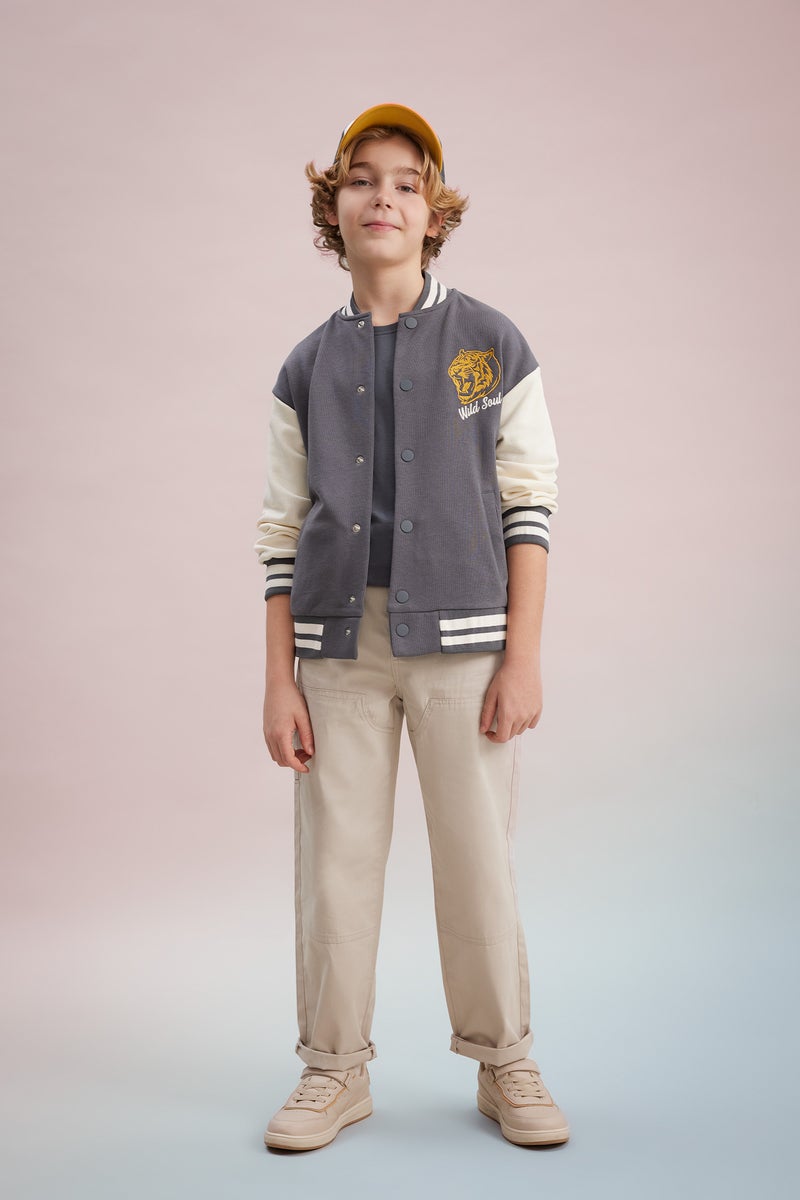 DeFacto Boy Loose Fit Gabardine Trousers  - Image 1