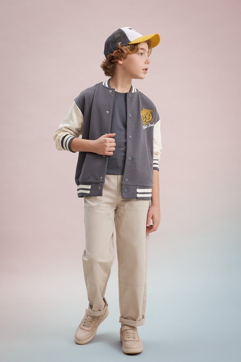 DeFacto Boy Loose Fit Gabardine Trousers  - Image 4
