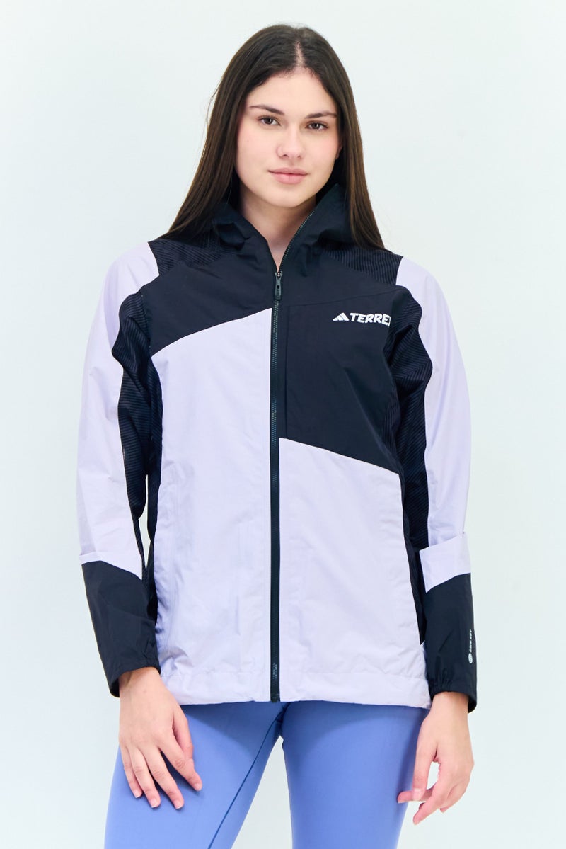 Adidas Women Sporstwear Fit Brand Logo Hiking Jacket, Multicolor - Image 1