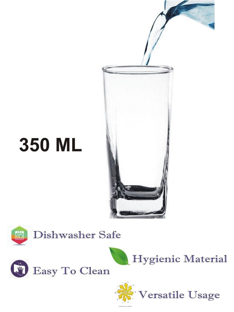 Lakshya Sky Somil Exclusive Beverage Tumbler, 270ml/7cm, Set of 6, Clear - Image 4