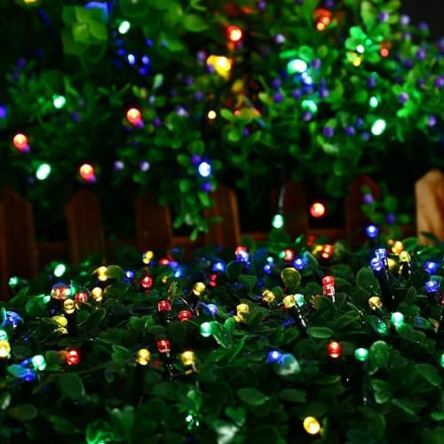 GIGAWATTS Solar String Light Outdoor Lighting with 32m 300 LED Light Weather Resistant Decorative Strip Versatile for Home Garden Balcony Party (Pack of 1) - Image 2