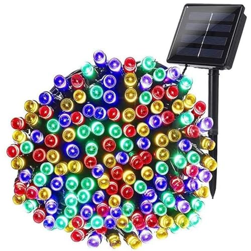 GIGAWATTS Solar String Light Outdoor Lighting with 32m 300 LED Light Weather Resistant Decorative Strip Versatile for Home Garden Balcony Party (Pack of 1) - Image 1