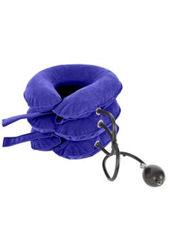 Generic Inflatable flocked neck brace corrector neck support protection home car neck protection  - Image 1