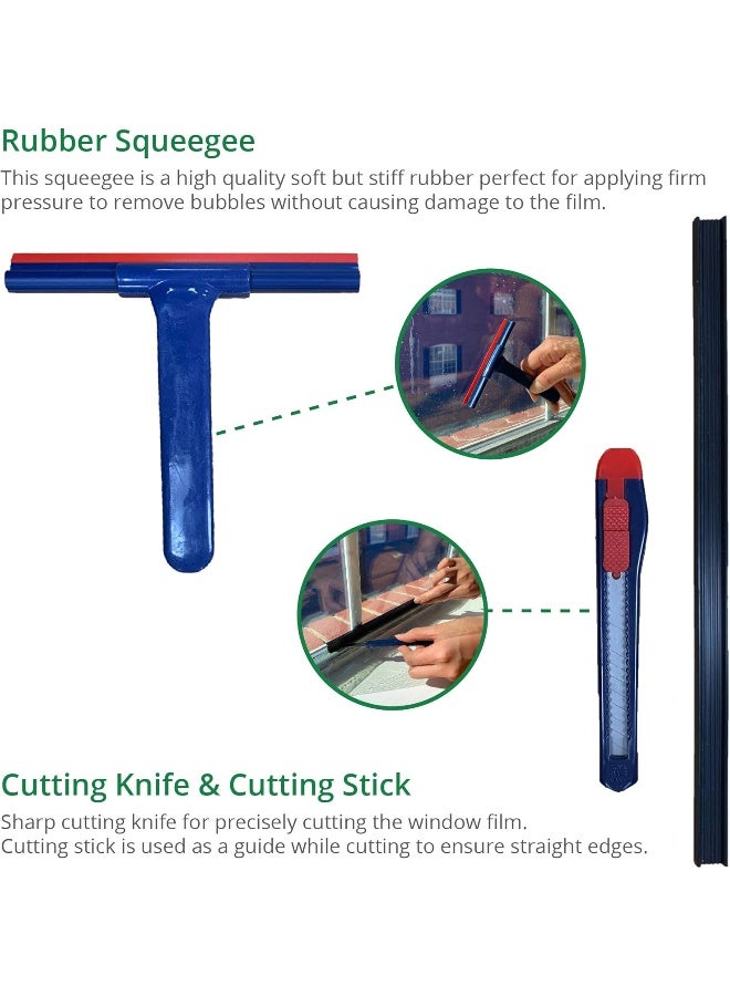 Greenfilm Residential Window Tinting Kit - 7 Pieces Home Window Tint Installation Tools Set - Image 3