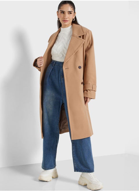 Button Detail Coat