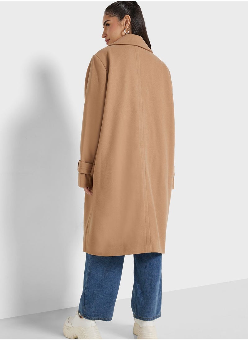 Button Detail Coat