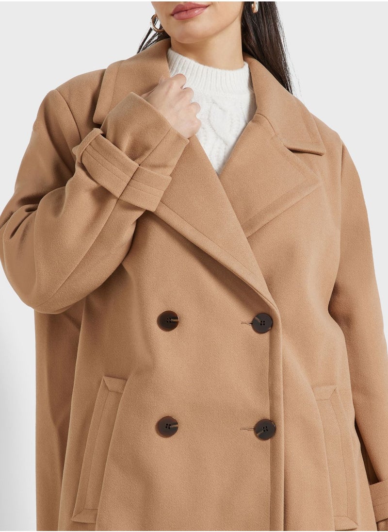 Button Detail Coat