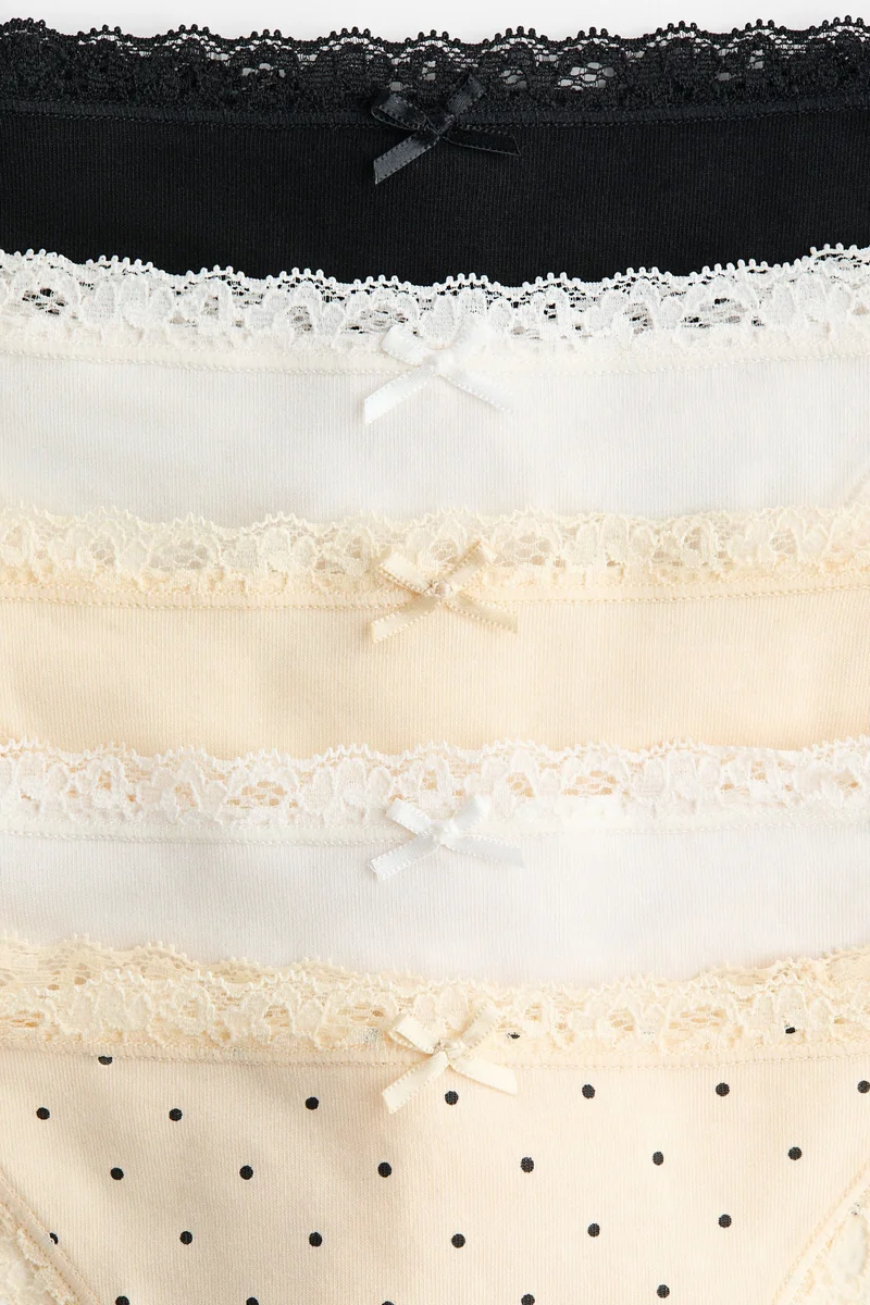 اتش اند ام سروال ثونغ قطني - عبوة من 5 قطع