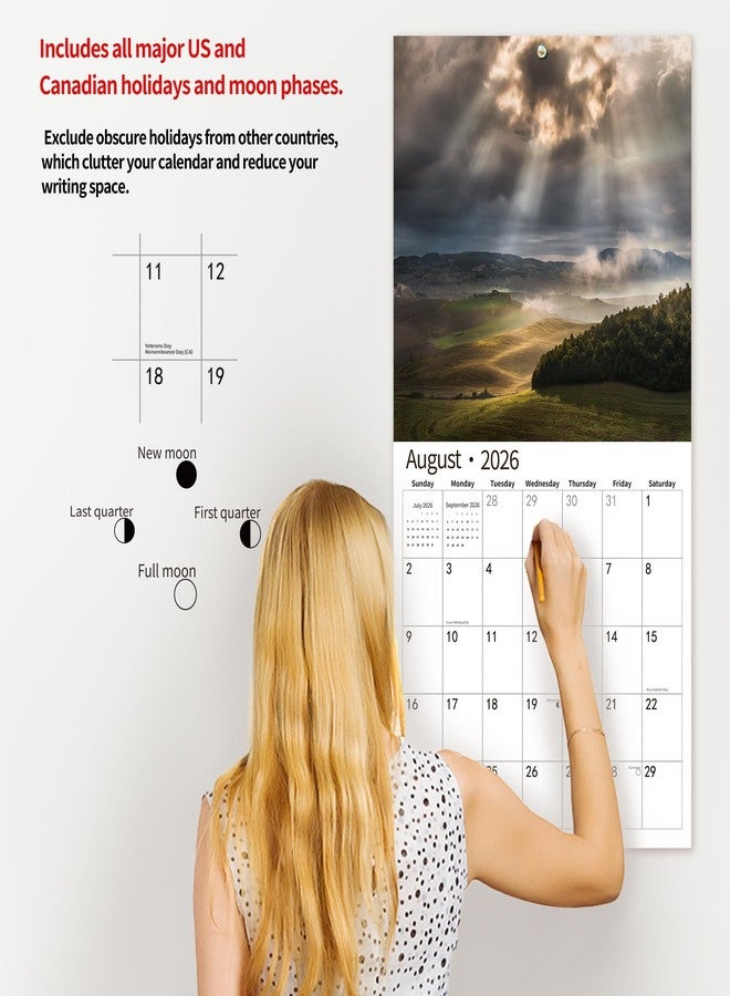 windrio 2026 Wall Calendar,Calendar 2026, November 2025 - December 2026, Wall Calendar Biblical Blessing, 12" x 24" Opened,Full Page Months Thick & Sturdy Paper for Gift Perfect Calendar Organizing & Planning - Image 5