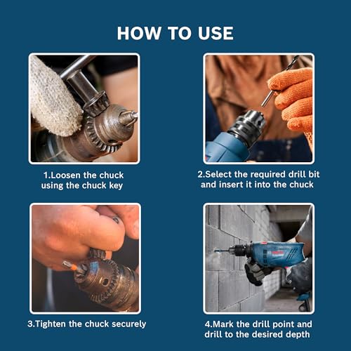 BOSCH GSB 600 Corded Electric Impact Drill | 600 W Motor | Speed upto 3000 RPM | Rated Torque of 1.4 Nm | Impact rate upto 48000 BPM | Double Insulation | 1 Year Warranty - Image 5