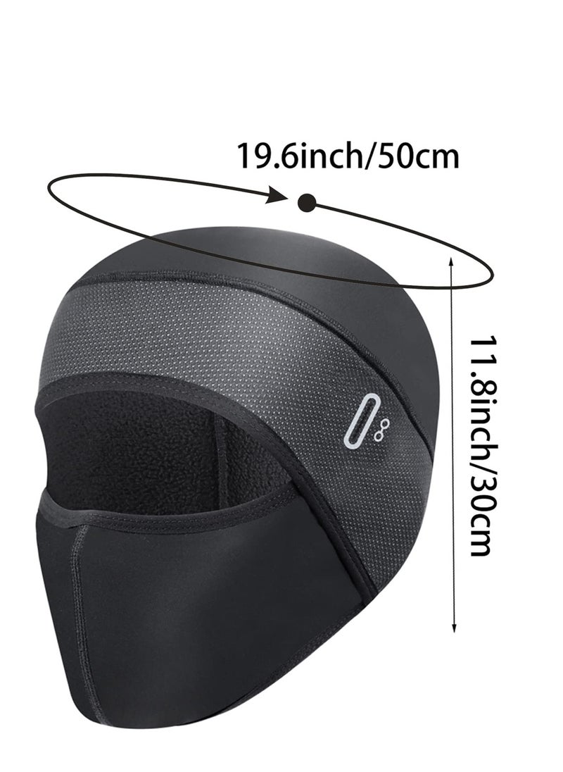 Excefore - Cycling Windproof Thermal Cap, Bike Thermal Hat, Cycling Helmet Liner, Running Windproof Beanie, for Cycling Motorcycle, Bike, Running (Black) - Image 1