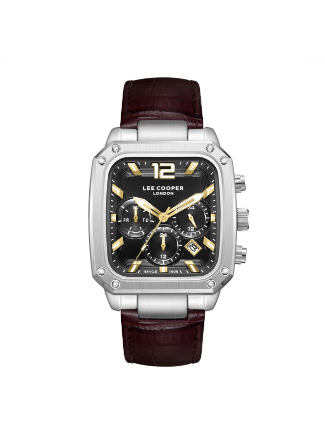 Lee Cooper Men's Leather Multi Function Watch LC08184.352 - 39X49 mm - Image 1