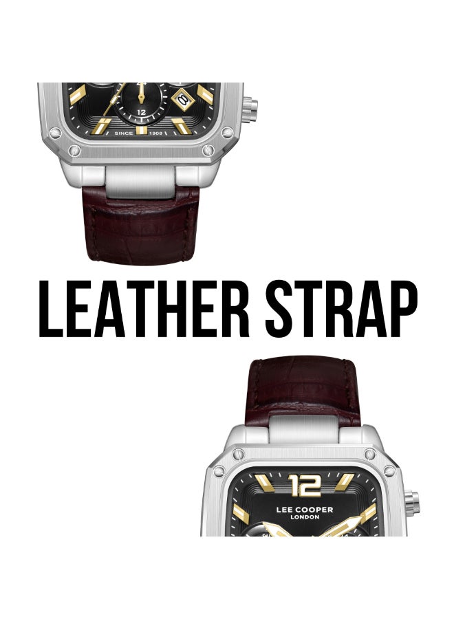 Lee Cooper Men's Leather Multi Function Watch LC08184.352 - 39X49 mm - Image 5