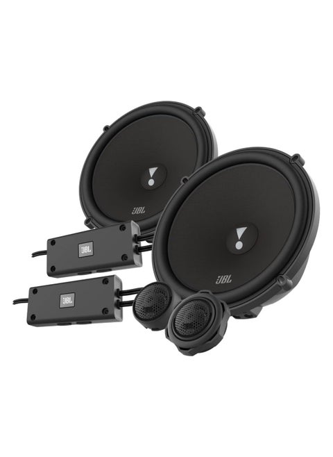 JBL Stadium 62CF 2-Way Car Sound System - 330 Watt Components Car Speaker Box Set with 165 mm 2-Way Component Speaker System