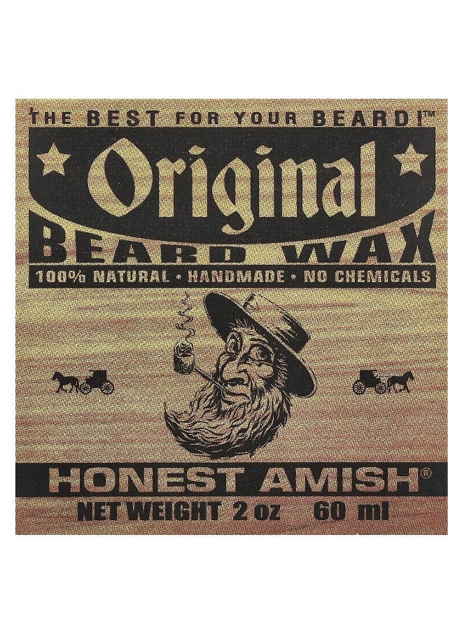 Honest Amish - Honest Amish, Original Beard Wax, 2 oz (60 ml) - Image 1