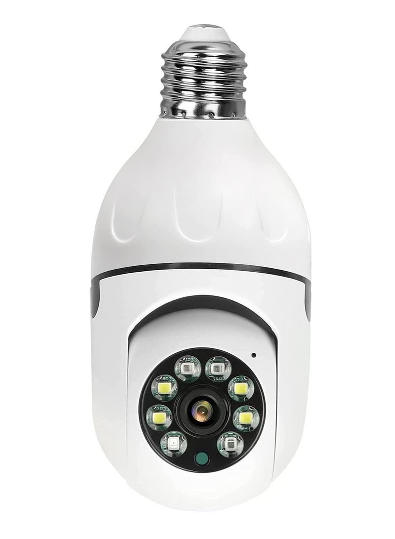 Bulb 1080P 2.4GHz WiFi 360 Degree Panoramic Night Vision 2-Way Audio, Smart Motion Detection and Alarm Surveillance Cameras - Image 1