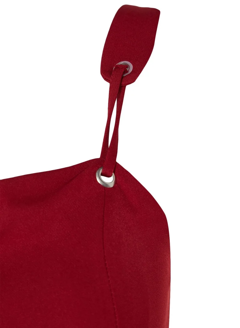 trendyol Square Neck Knitted Dress