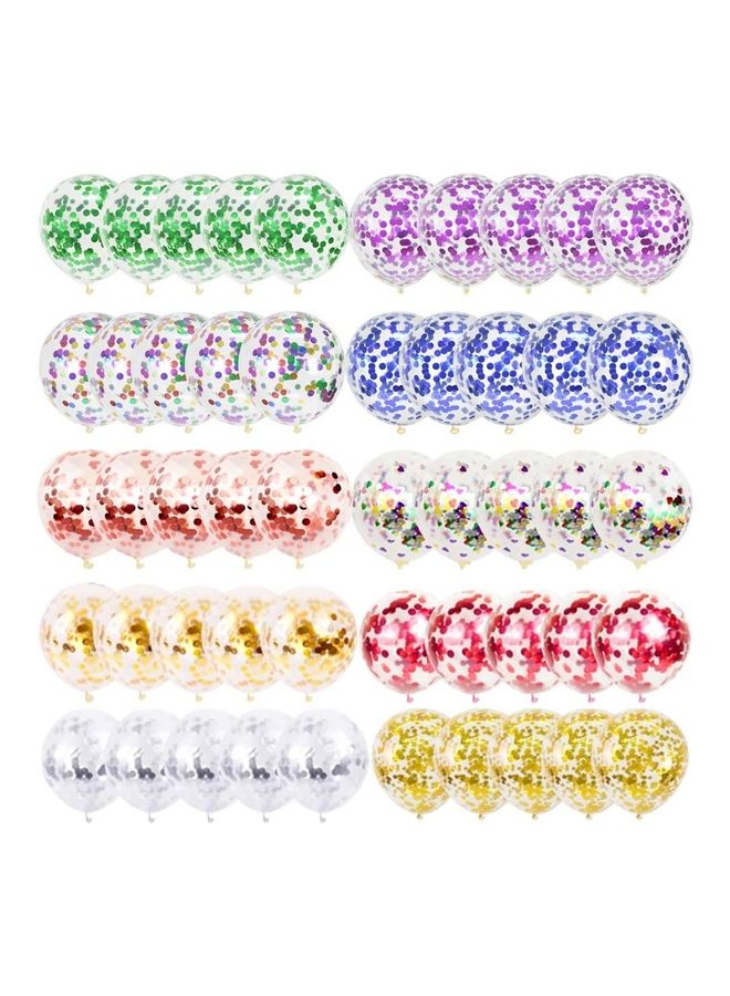 NIBEMINENT 50-Piece Confetti Party Balloons 12inch - Image 1