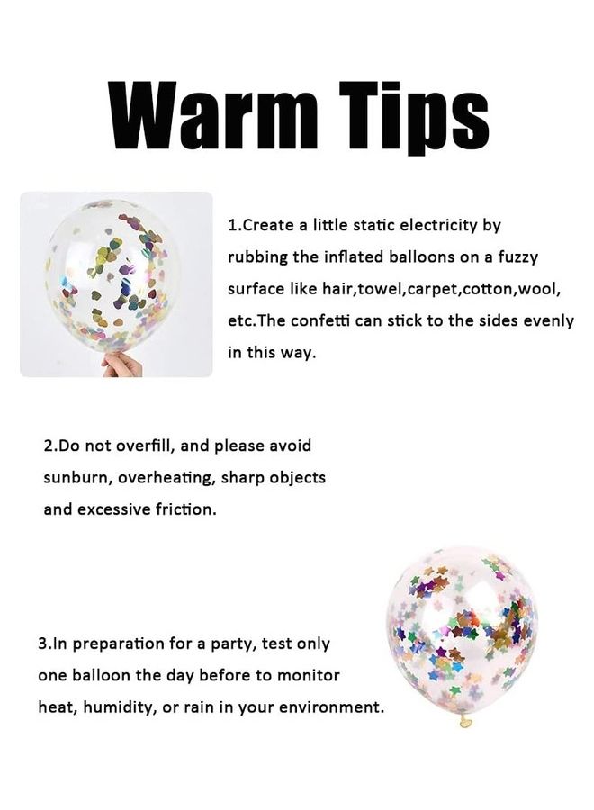 NIBEMINENT 50-Piece Confetti Party Balloons 12inch - Image 5
