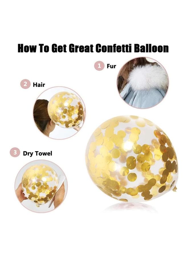 NIBEMINENT 50-Piece Confetti Party Balloons 12inch - Image 3