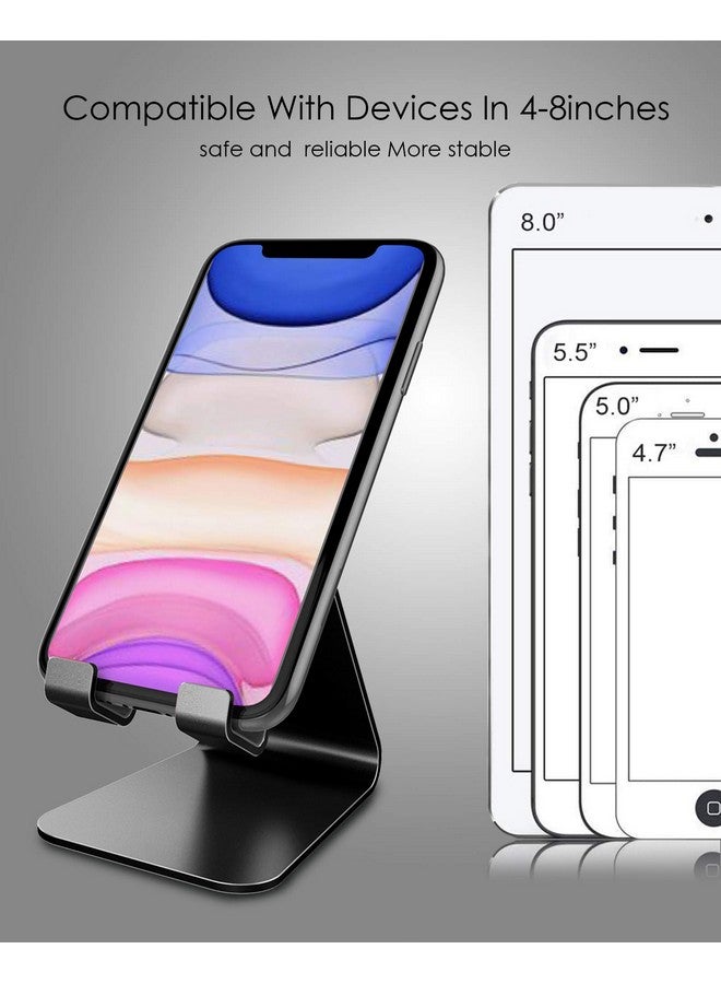 CreaDream Cell Phone Stand, Cradle, Holder, Aluminum Desktop Stand Compatible with Switch, All Smart Phone, iPhone 11 Pro Xs Max Xr X Se 8 7 6 6s Plus SE 5 5s-Black - Image 3