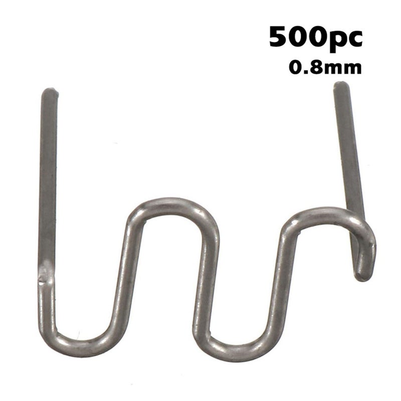 500pcs Plastic Repair Machine Welding Hot Stapler Pre Cut Waves Staple 0.6mm/0.8mm Big Waves - Image 3
