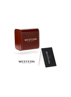 Western Western Men's Quartz Analogue Leather Strap Casual Watch with Date Display  - Image 4