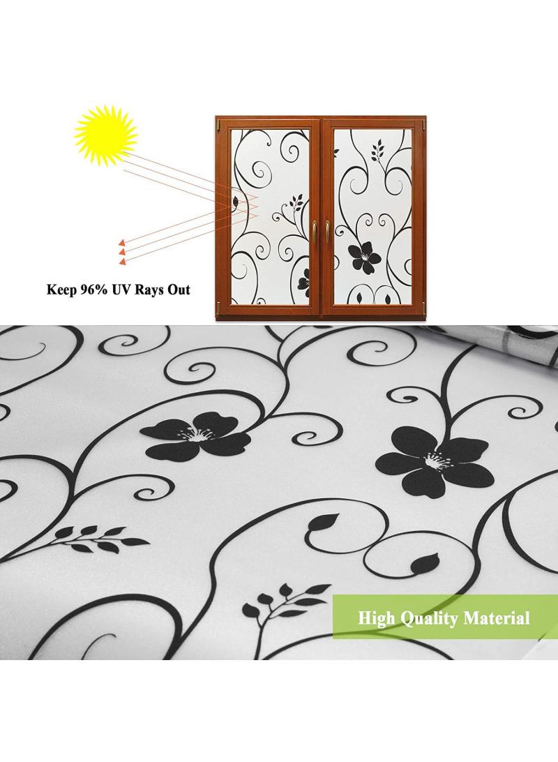 Y&D Window Film Decorative Privacy No Glue Glass Sticker For Door Home House Ofiice Heat Control Anti UV 90 x 200 cm  - Image 2