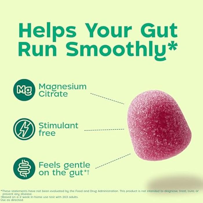 Dulcolax Daily Gut Support Gummies, Magnesium Formula, Stimulant-Free, Berry Flavor, 60 Count - Image 2
