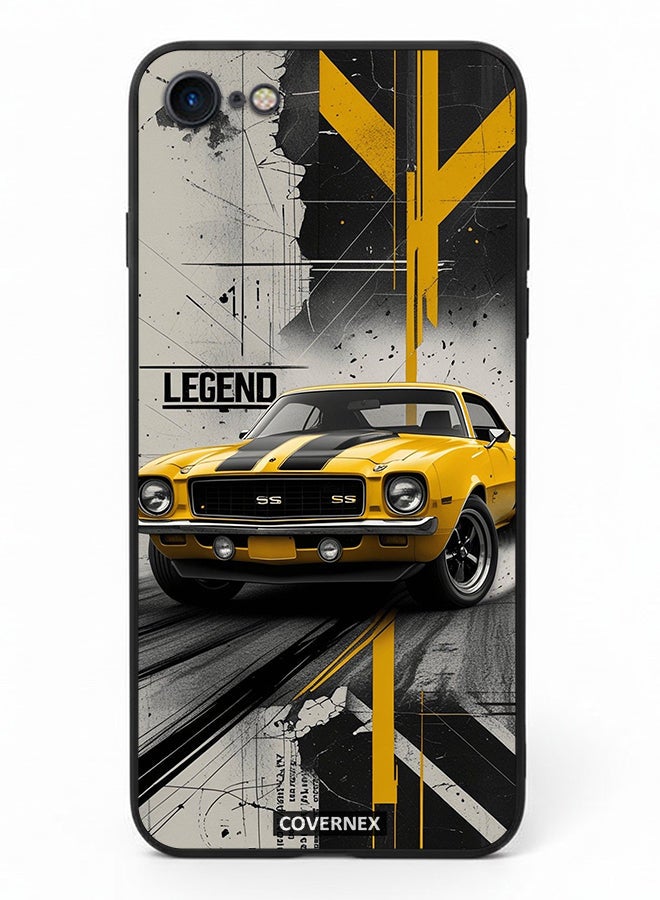 Covernex Apple iPhone 7 Protective Case Cover Printed Featuring Legend Classic Muscle Car - Image 2
