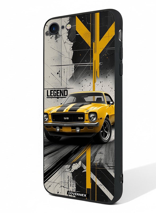 Covernex Apple iPhone 7 Protective Case Cover Printed Featuring Legend Classic Muscle Car - Image 1