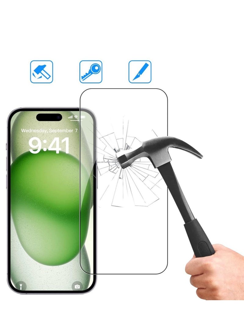 Generic iPhone 16 Pro Max 9H Tempered Glass Screen Protector, 3-Pack, Ultra Clear, Scratch Resistant, Anti-Fingerprint, Case-Friendly, Includes Installation Tools  - Image 3