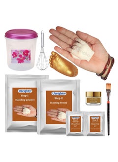 UBRIGHTY Hand Casting Kit, Baby Molding Clay Hand Molding Powder 3D Moulding Powder for Hand Casting Kit Foot Hand Mould Kit Molding Powder 325gm Casting 550gm Multicolor
