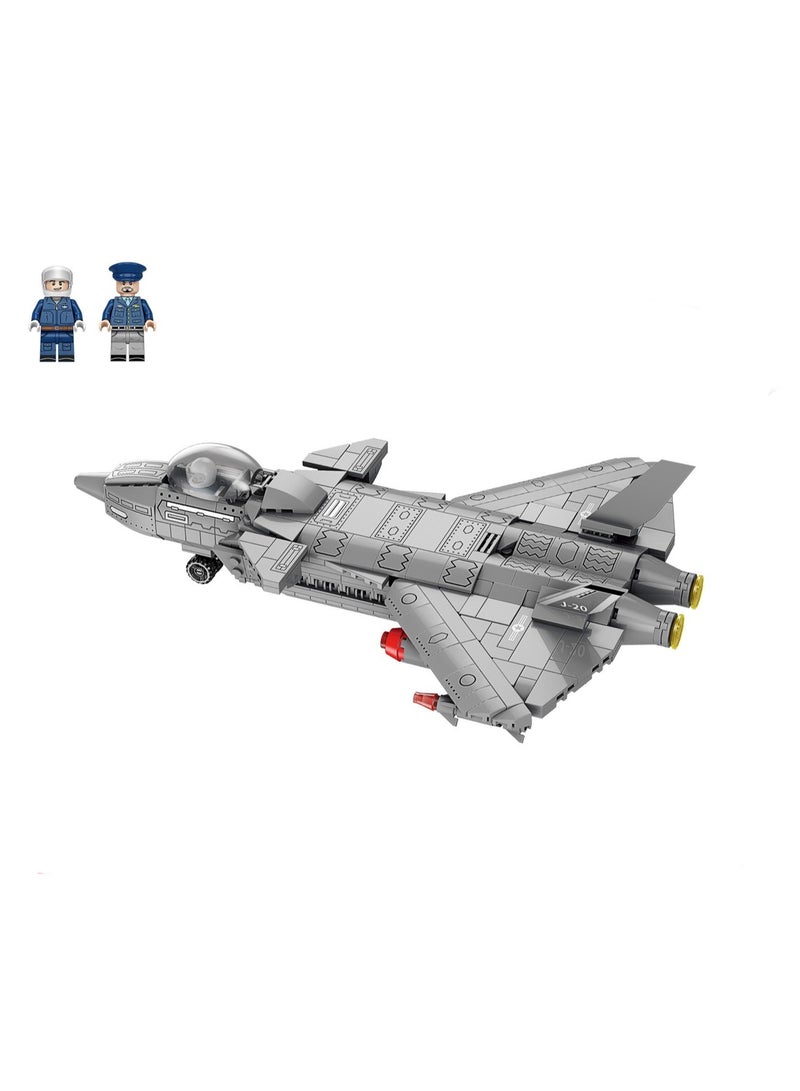 J-20 Fighter 582 Particle Assembly Set Toys, Building Block Assembly Games, Best Learning And Role-Playing, Suitable As A Gift For Boys And Girls Over 6 Years Old - Image 1