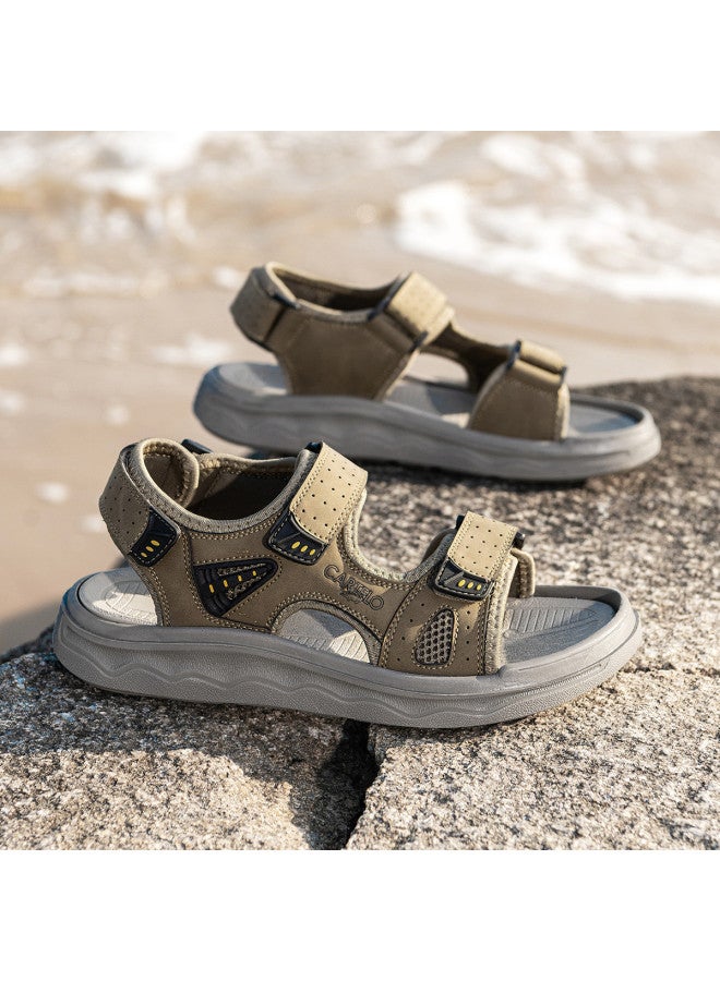 CARTELO Men's Sports Sandals [breathable And Cool] Summer Versatile Outdoor Beach Sandals With Convenient Hook-and-loop Closure - Image 3