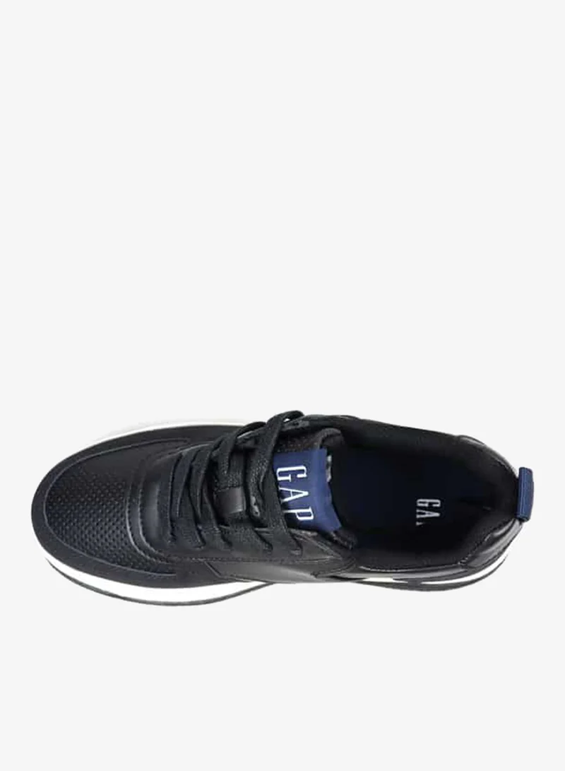 GAP Women's Logo Detail Sneakers with Lace-Up Closure - Paradise Cup Low W