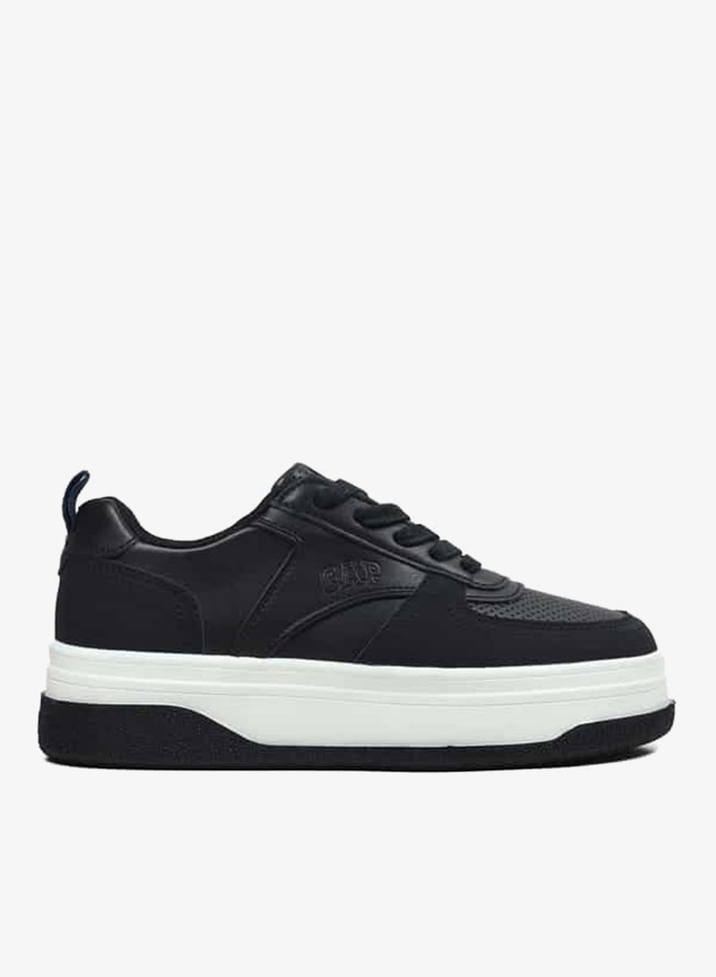 GAP Women's Logo Detail Sneakers with Lace-Up Closure - Paradise Cup Low W - Image 1