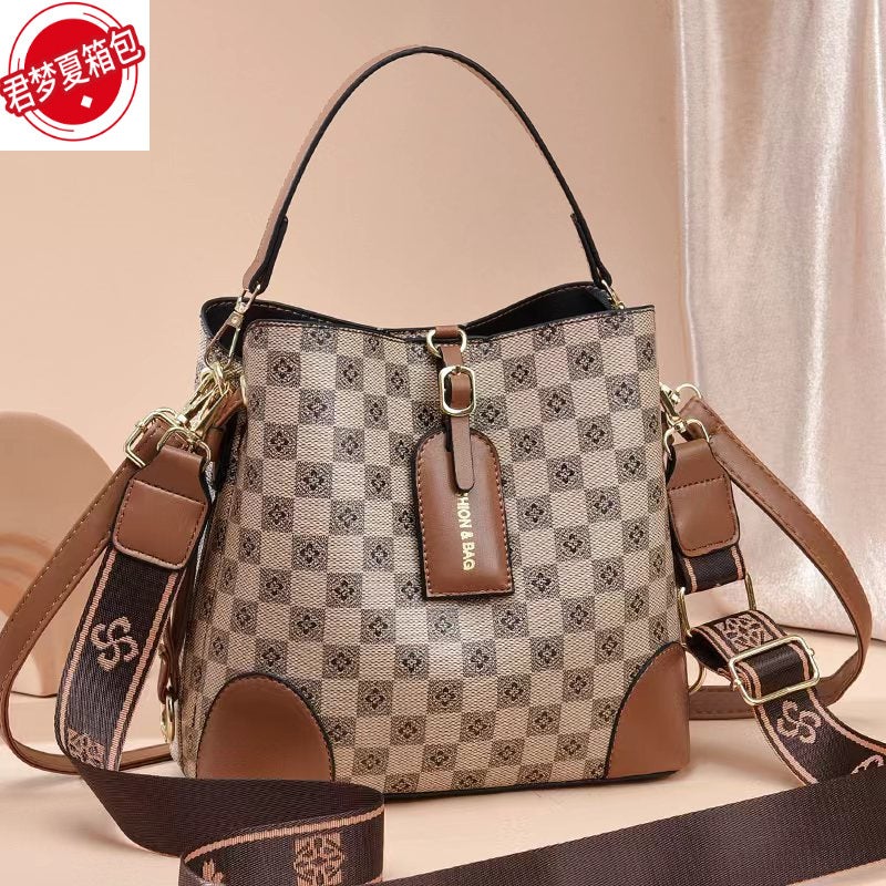Junmengxia Women'S Bucket Bag Style Niche Women'S Satchel Shoulder Crossbody Bag Dropshipping - Image 2