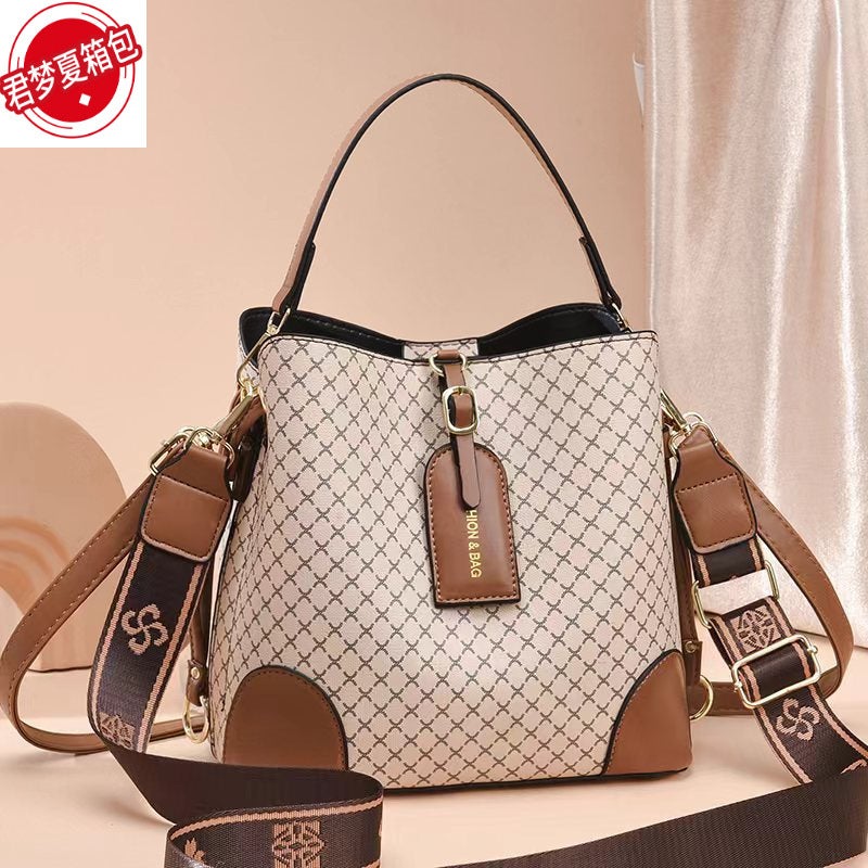 Junmengxia Women'S Bucket Bag Style Niche Women'S Satchel Shoulder Crossbody Bag Dropshipping - Image 4