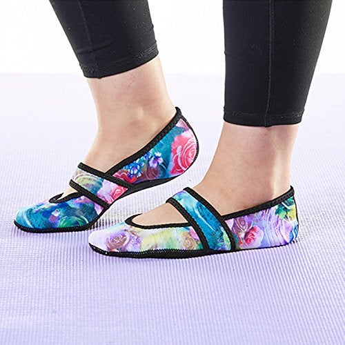 Nufoot Betsy Lou Fuzzies Women's Slippers, Foldable, Flexible Flats, Slipper Socks, Travel Slipper, Yoga Socks, House Shoes, Indoor Shoes, Purple Rose, Small - Image 4