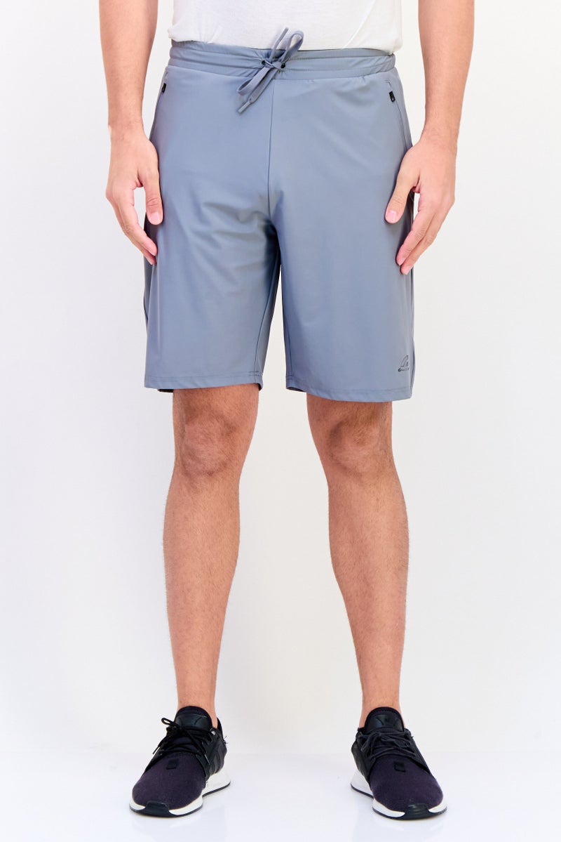 GIORDANO G-Motion Men Sportswear Fit Training Shorts, Light Grey  - Image 1