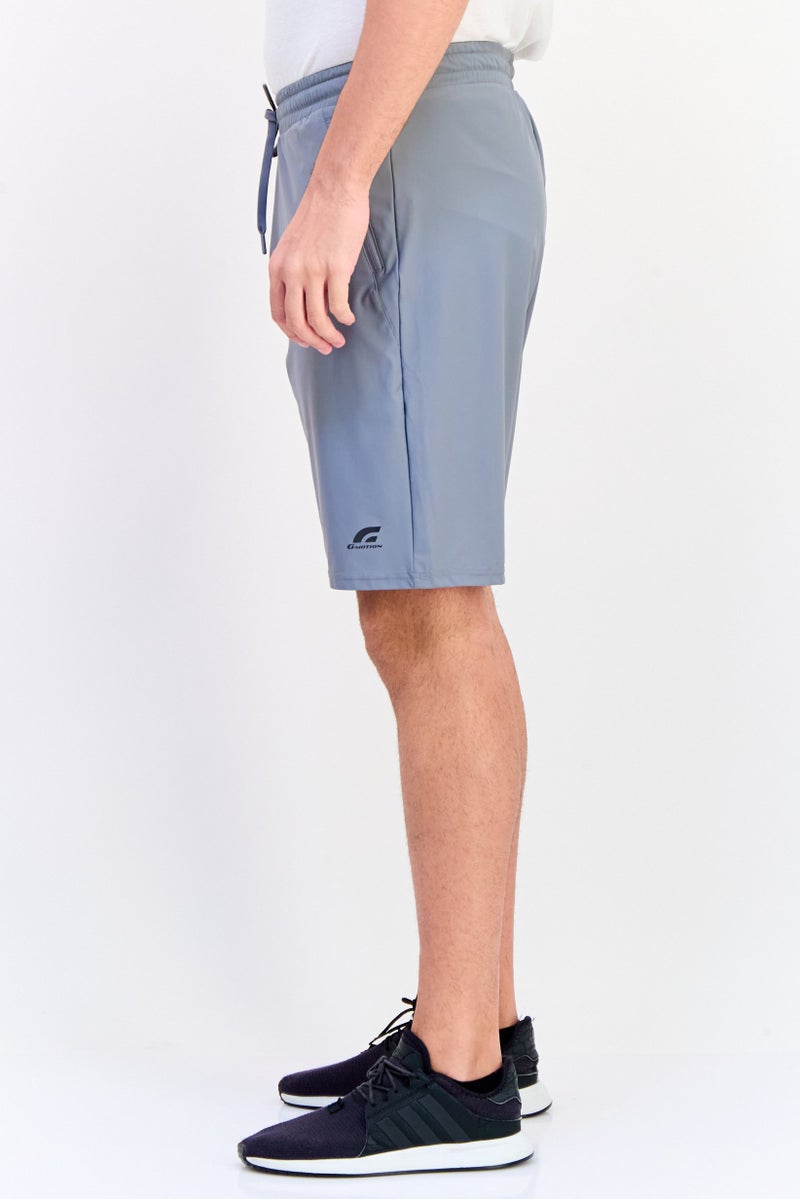 GIORDANO G-Motion Men Sportswear Fit Training Shorts, Light Grey  - Image 3