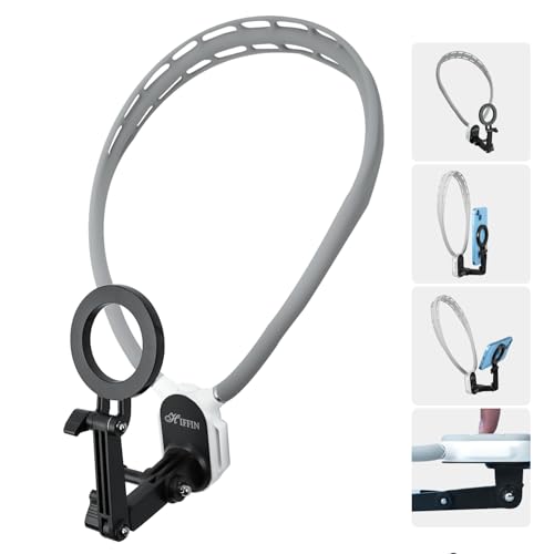 Hiffin Magnetic Neck & Chest Mount for Smartphones | 360° Adjustable POV Vlog Holder with Quick-Release & Strong Magnetic Grip | Hands-Free Phone Mount for iPhone & Android - Image 1
